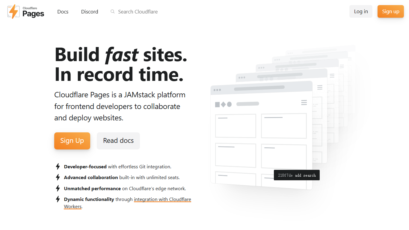 Evidence screenshot for Cloudflare Pages official source